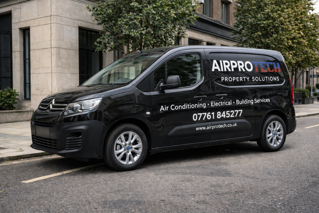 Work van in London by Airprotech